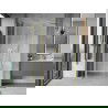 Mexen Mist ușă de duș batantă 130 cm, transparentă, auriu periat - 8A4-130-001-55-00