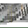 Mexen Mist L uși de duș pivotante 90 cm, transparent, aurii - 8A4L-090-000-50-00