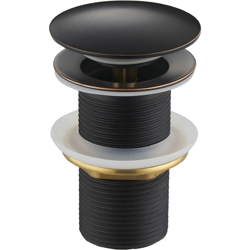 Mexen klik-klak kerek dugó, antik fekete - 79910-79