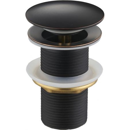 Mexen klik-klak kerek dugó, antik fekete - 79910-79