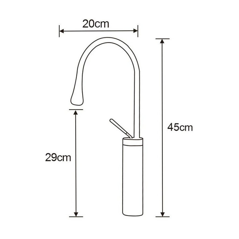 Mexen Dorado baterie de chiuvetă, crom - 747310-00