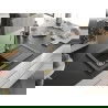 Mexen Pablo chiuvetă din granit cu 1 compartiment cu picurător 752 x 436 mm, Neagră picățele, sifon Auriu - 6510751010-76-G