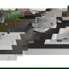 Mexen Pablo chiuvetă din granit cu 1 compartiment cu picurător 752 x 436 mm, Albă, sifon Neagră - 6510751010-20-B