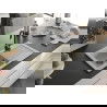 Mexen Pablo chiuvetă din granit cu 1 compartiment cu picurător 752 x 436 mm, Bej, sifon Neagră - 6510751010-69-B