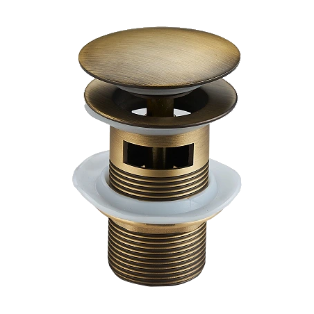 Mexen drenaj clic-clac rotund cu preaplin, bronz antic - 79920-30