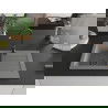 Mexen Pablo chiuvetă din granit cu 1 compartiment cu picurător 752 x 436 mm, gri, sifon Neagră - 6510751010-71-B