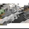 Mexen Pablo chiuvetă din granit cu 1 compartiment cu picurător 752 x 436 mm, gri, sifon Neagră - 6510751010-71-B