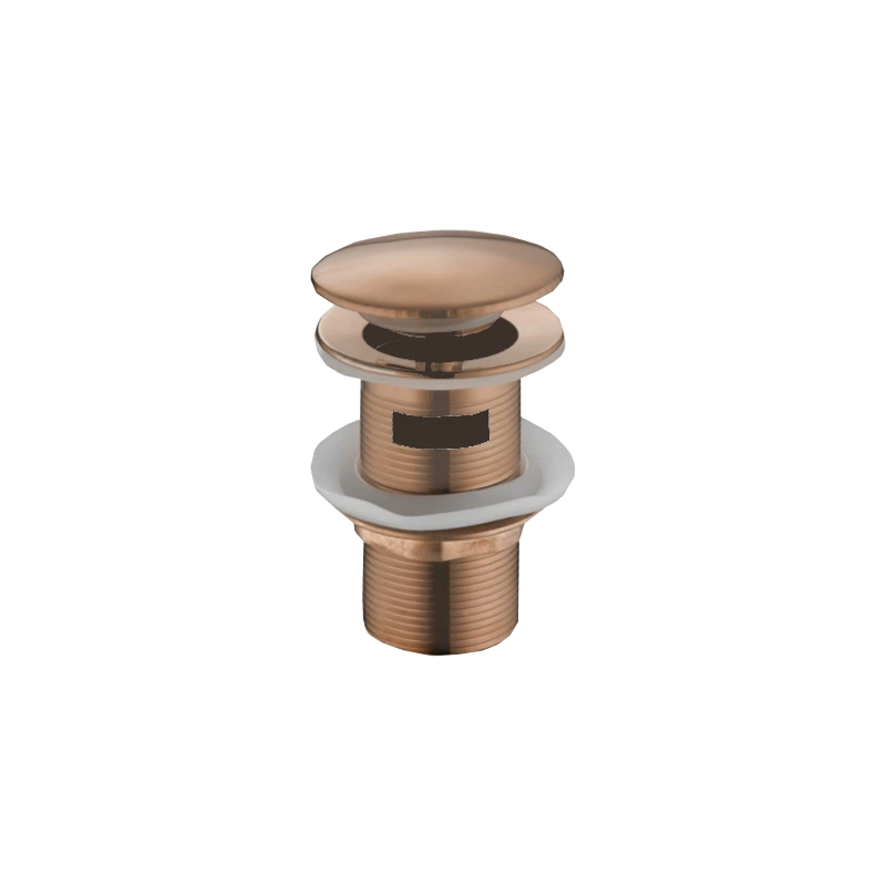 Mexen dop de scurgere click-clack rotund cu preaplin, aur roz - 79920-60