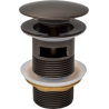 Mexen click-clack rotund cu preaplin, grafit - 79920-66