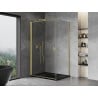 Mexen Mist-B cabină de duș cu uși pivotante 95 x 75 cm, transparent, aur periat - 8A2T-095-075-55-00