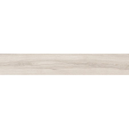 Mexen Hirera Gres alb glazurat rectificat G1, placă aspect lemn podea-perete 120 x 20 cm, mat - TL611-120-020-09