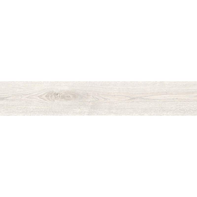 Mexen Wood Ville Bianco plan rektificat lucios G1, placă de dimensiuni mari pentru pardoseli și pereți 120 x 20 cm, carving