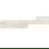 Mexen Wood Ville Bianco gres glazurat rectificat G1, placă parchet pentru pardoseală și perete 120 x 20 cm, carving