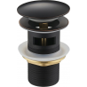 Mexen dop klik-klak rotund cu preaplin, negru antic - 79920-79