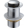 Mexen dop clic-clac mic rotund, crom - 79915-00