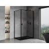 Mexen Mist-B cabină de duș cu deschidere dreapta 70 x 85 cm, cadru negru, negru - 8A2T-070-085-70-70-P