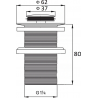 Mexen dop mic rotund click-clack, Aurie - 79915-50