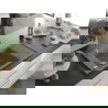 Mexen Elias chiuvetă din granit cu 1 compartiment cu picurător 795 x 480 mm, gri, sifon Auriu - 6511791005-71-G