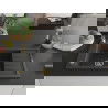 Mexen Elias chiuvetă din granit cu 1 compartiment cu picurător 795 x 480 mm, Neagră picățele, sifon Auriu - 6511791005-76-G