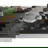Mexen Elias chiuvetă din granit cu 1 compartiment cu picurător 795 x 480 mm, Neagră, sifon Auriu - 6511791005-77-G