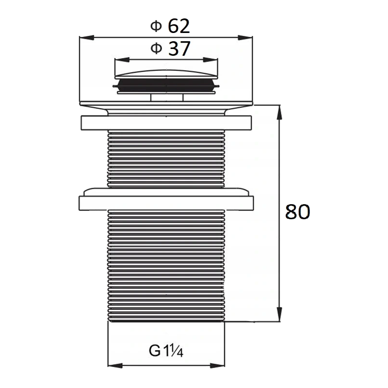 Mexen kicsi, kerek, fekete klik-klak lefolyó - 79915-70