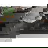 Mexen Elias chiuvetă din granit cu 1 cuvă și scurgător 795 x 480 mm, negru/auriu metalic, sifon negru - 6511791005-75-B