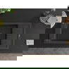 Mexen Elias chiuvetă din granit cu 1 compartiment cu picurător 795 x 480 mm, Neagră picățele, sifon Neagră - 6511791005-76-B