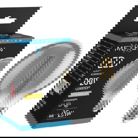 Mexen Vintis Bec LED cu filament E27, G95, 4W, Caldă - 2200K, 280 lm, fumuriu - L157-E27-0422-70