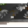 Mexen Diego chiuvetă de granit cu 1 compartiment 488 x 480 mm, gri, sifon Auriu - 6512481000-71-G