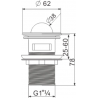 Mexen dop click-clack rotativ cu preaplin, Crom - 79923-00
