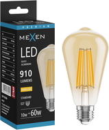 Mexen Vintis Bec LED filament E27, ST64, 10W, Caldă - 2700K, 910 lm, chihlimbar - L152-E27-1027-50