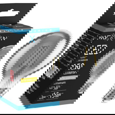 Mexen Vintis Bec LED filament E27, G80, 2W, Cald - 2200K, 150 lm, fumuriu - L155-E27-0222-70