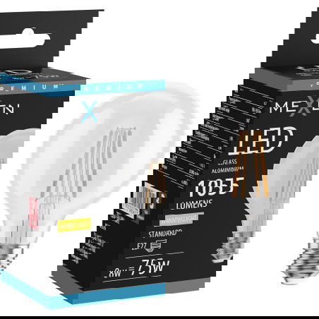 Mexen Vintis LED szálas izzó E27, G80, 8W, Meleg - 2700K, 1055 lm, átlátszó - L155-E27-0827-00