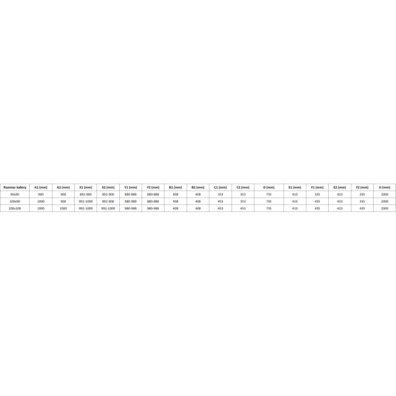 Mexen Lunar L cabină de duș semirotundă batantă dreapta 100 x 90 cm, transparentă, albă - 833L-100P-090L-20-00