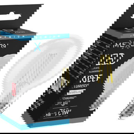 Mexen Vintis LED filament izzó E27, G80, 8W, Semleges - 4000K, 1055 lm, tiszta - L155-E27-0840-00