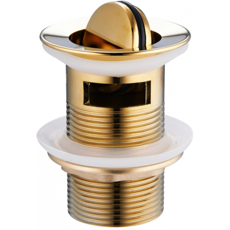 Mexen dop de scurgere clic-clac rotativ cu preaplin, auriu - 79923-50