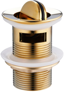 Mexen dop de scurgere clic-clac rotativ cu preaplin, auriu - 79923-50