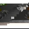 Mexen Diego chiuvetă de granit cu 1 compartiment 488 x 480 mm, Neagră picățele, sifon Neagră - 6512481000-76-B