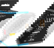 Mexen Vintis LED filament izzó E27, G125, 6W, Meleg - 2700K, 720 lm, átlátszó - L158-E27-0627-00