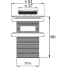 Mexen dop mic rotund click-clack cu preaplin, Crom - 79925-00
