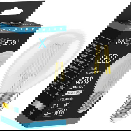 Mexen Vintis Bec BEC LED E14, G45, 4W, Neutru - 4000K, 470 lm, clar - L156-E14-0427-00 - L156-E14-0440-00