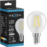 Mexen Vintis Bec BEC LED E14, G45, 4W, Neutru - 4000K, 470 lm, clar - L156-E14-0427-00 - L156-E14-0440-00