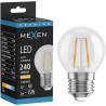 Mexen Vintis Bec LED cu filament E27, G45, 2W, Cald - 2700K, 240 lm, transparent - L156-E27-0227-00
