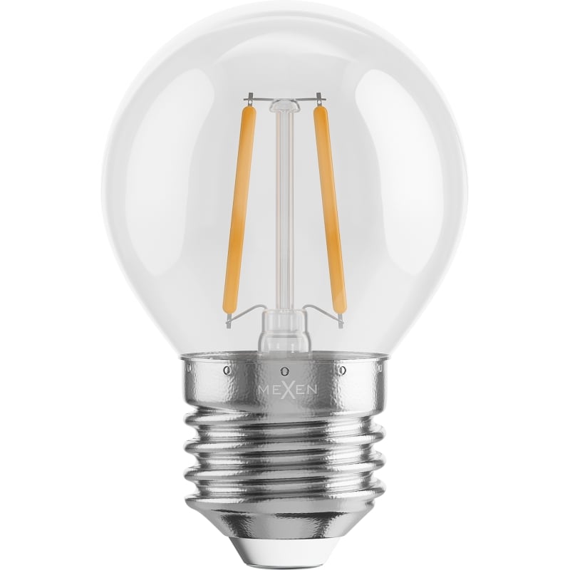 Mexen Vintis Bec LED cu filament E27, G45, 2W, Cald - 2700K, 240 lm, transparent - L156-E27-0227-00