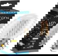 Mexen Vintis LED filament izzó E27, G45, 6W, Meleg - 2700K, 720 lm, átlátszó - L156-E27-0627-00