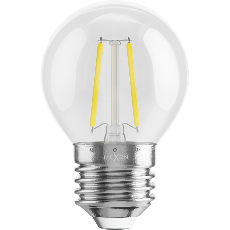 Mexen Vintis Filament LED izzó E27, G45, 2W, Semleges - 4000K, 240 lm, átlátszó - L156-E27-0227-00 - L156-E27-0240-00