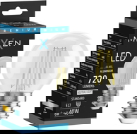 Mexen Vintis LED filament izzó E27, G45, 6W, Semleges - 4000K, 720 lm, átlátszó - L156-E27-0627-00 - L156-E27-0640-00