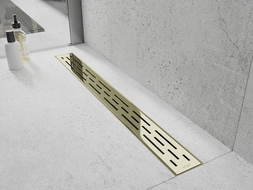 Mexen Flat M01 vonalmenti lefolyóburkolat 60 cm, arany - 1520060