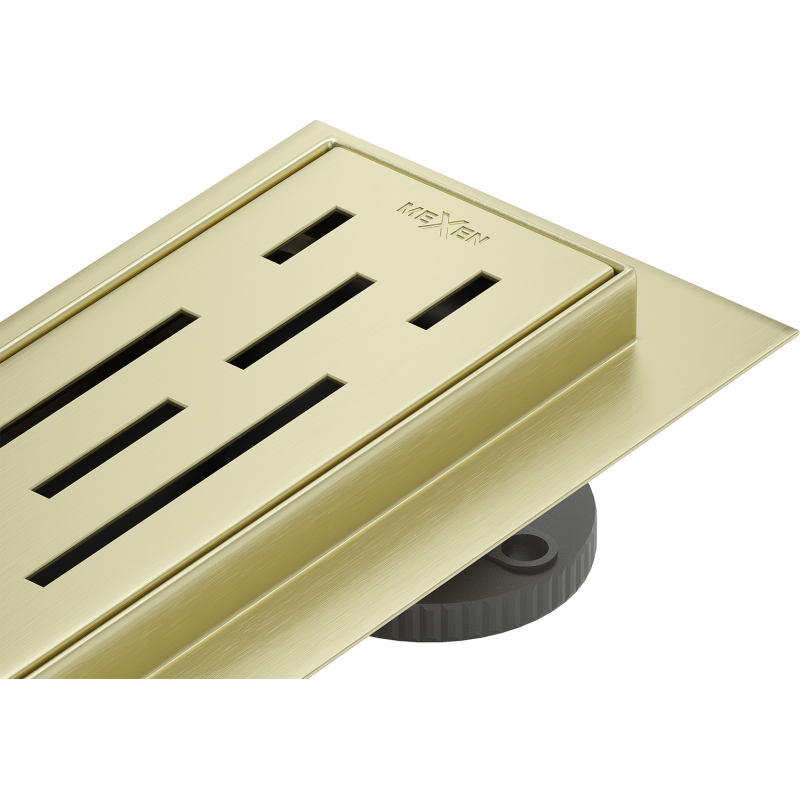 Mexen Flat 360° M01 scurgere liniară rotativă 70 cm, auriu periat - 1A20070-40