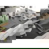 Mexen Bruno chiuvetă din granit cu 1 compartiment cu picurător 795 x 495 mm, gri, sifon Neagră - 6513791010-71-B